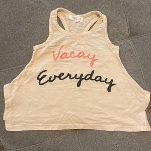 JOAHLOVE “vacay everyday” racerback tank - sz 4